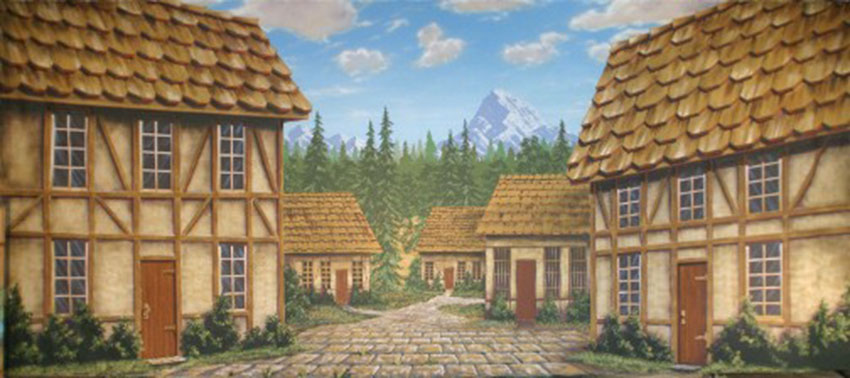 European Village Theatrical Backdrops | Grosh