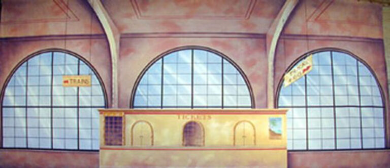 Interior Railroad Station backdrop ES2106