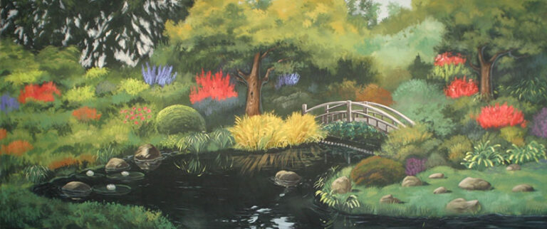 Japanese Garden backdrop S2837