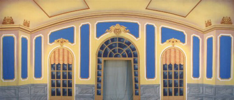 Palace Interior with Cut Door backdrop ES7018