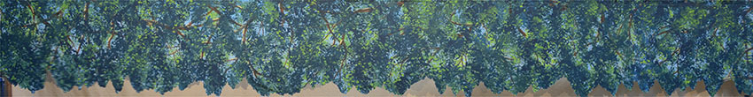 Green Forest Border Backdrop
