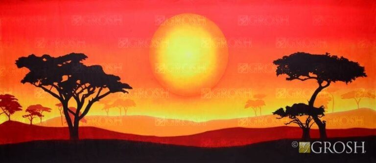 African Sun Landscape backdrop ES7975