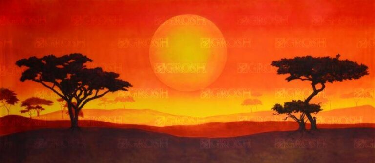 African Sun Landscape backdrop ES8052