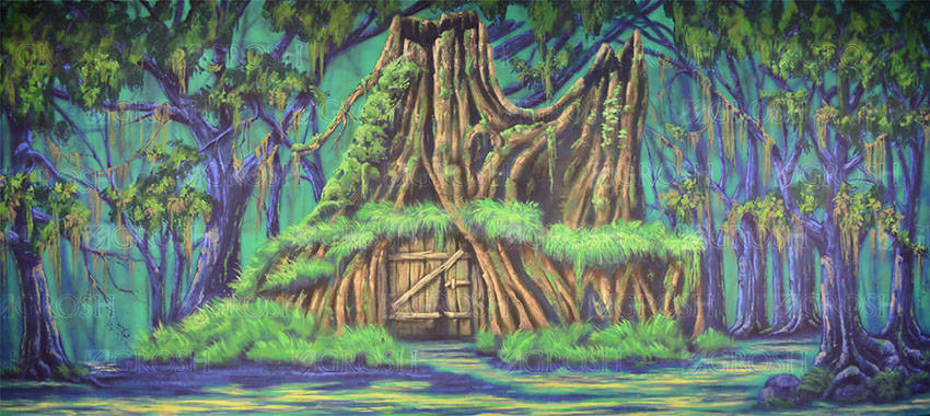 Shrek House backdrop ES8012