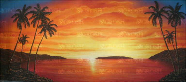 Tropical Sunset backdrop ES7518