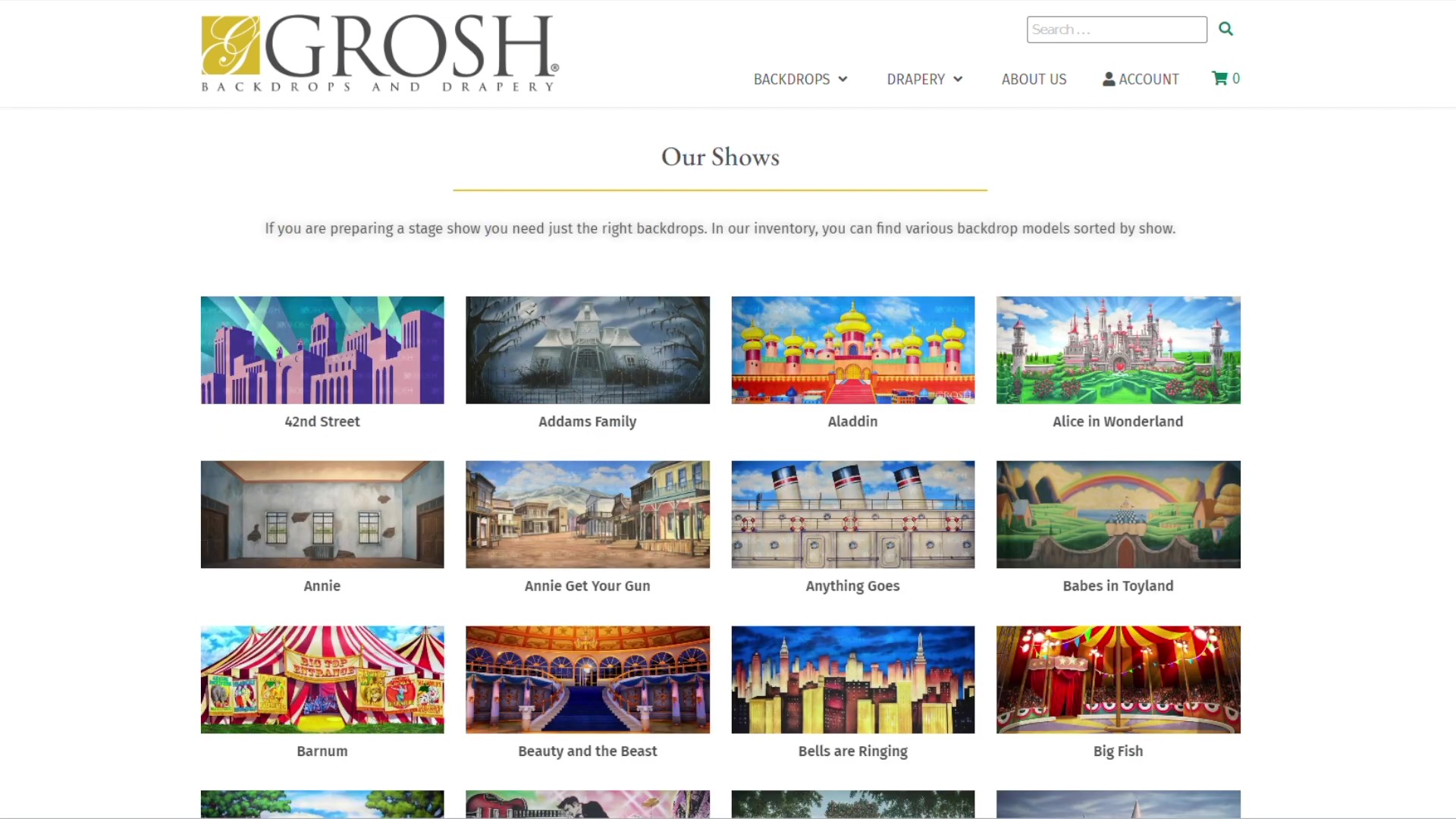 3. Browse Backdrops by Show