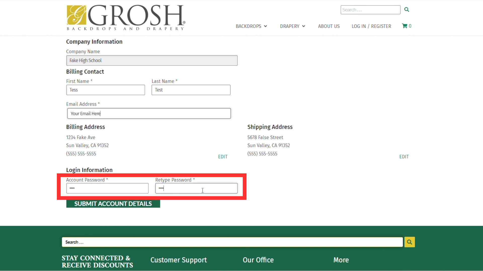 4. Create Your Password
