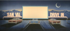 Drive in Movie Theater Backdrop