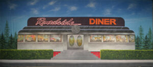 Roadside 50’s Diner Backdrop