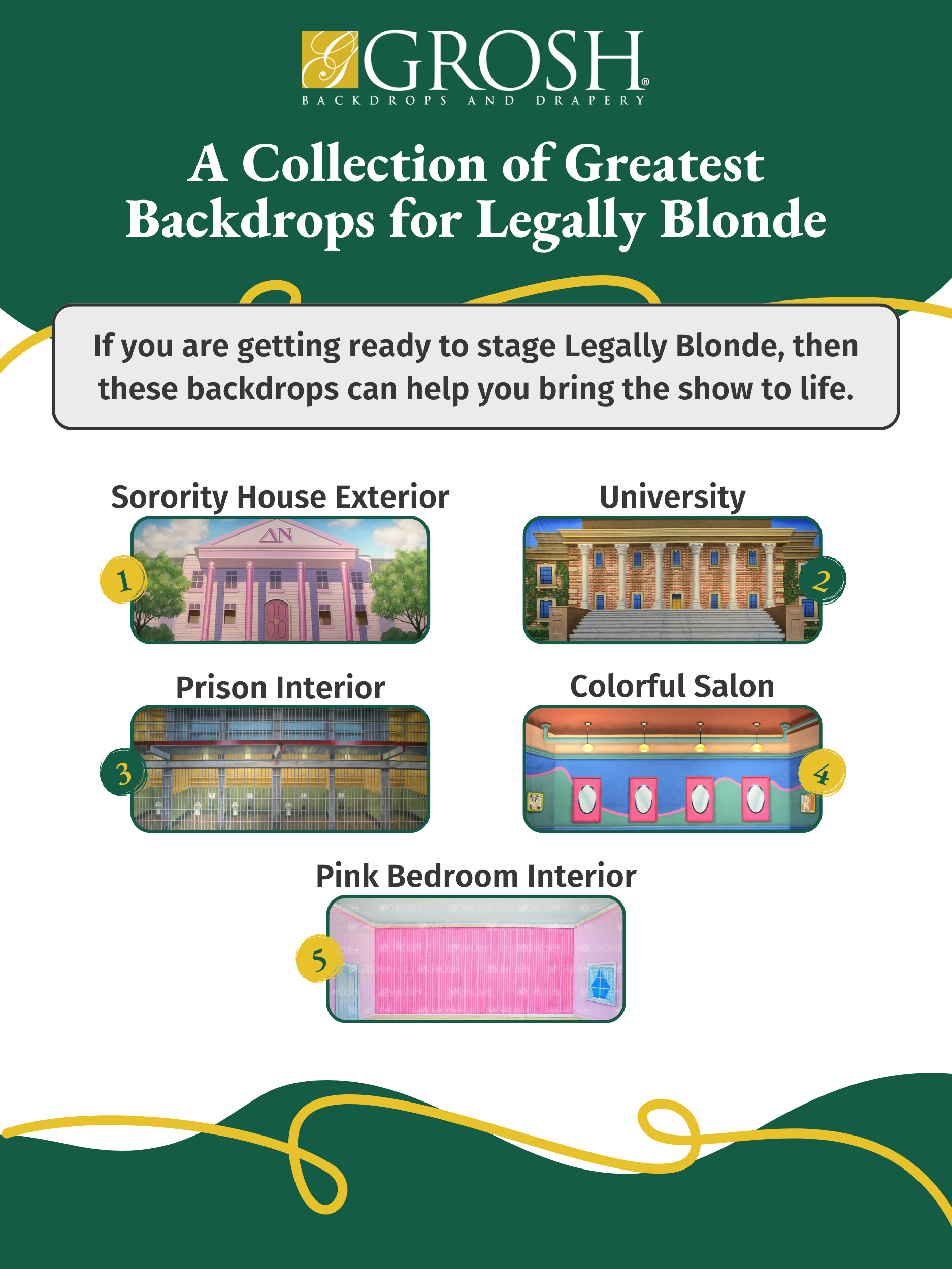 A Collection of Greatest Backdrops for Legally Blonde