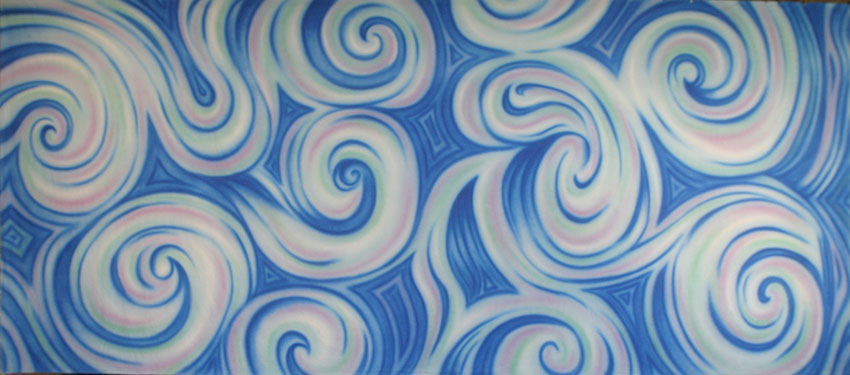 Blue Abstract Swirls Backdrop
