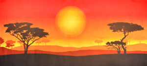 African Sun Landscape backdrop ES8302 fullsize