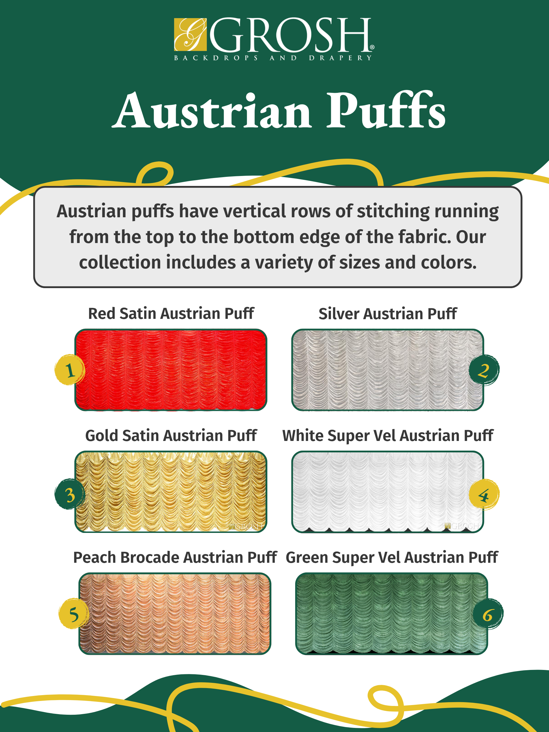 Transforming Your Stage with Theatrical Drapes Austrian Puffs 