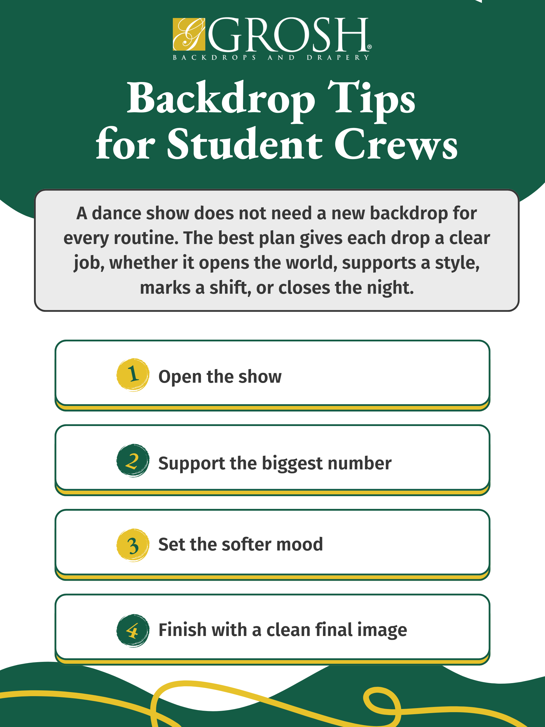 Backdrop Tips for Student Crews