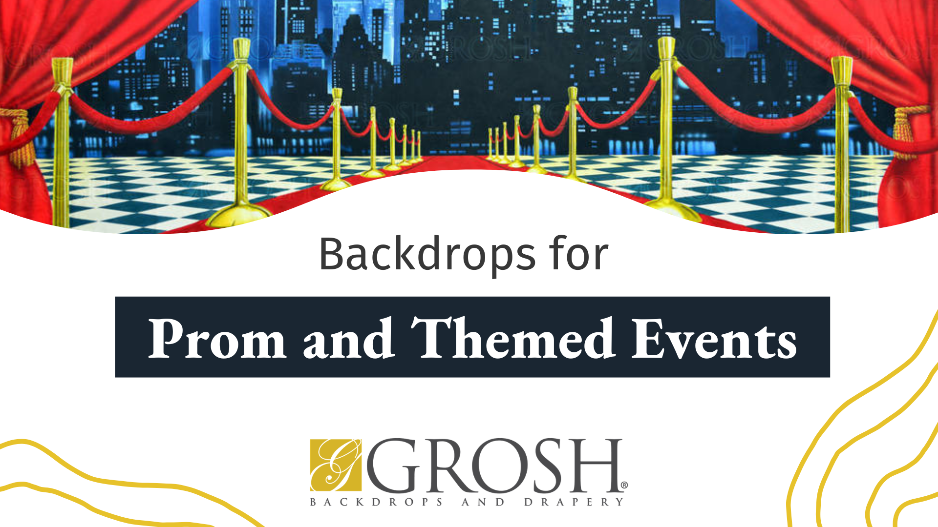 Backdrops for Prom and Themed Events