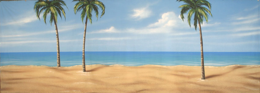 Palm Beach Backdrop