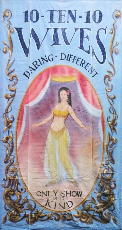 Belly Dancer Circus Banner Backdrop