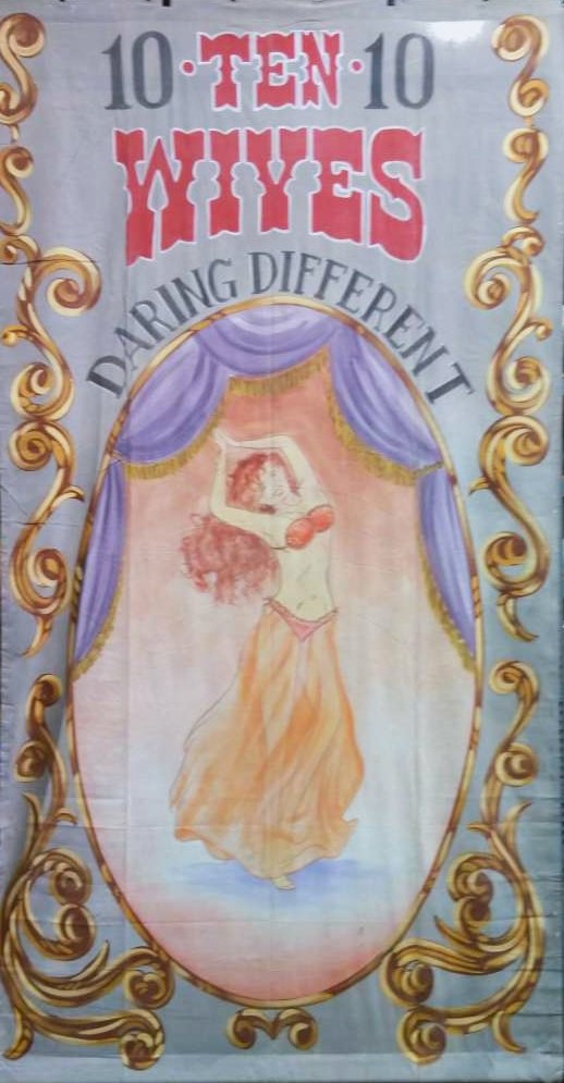 Belly Dancer Circus Banner Backdrop