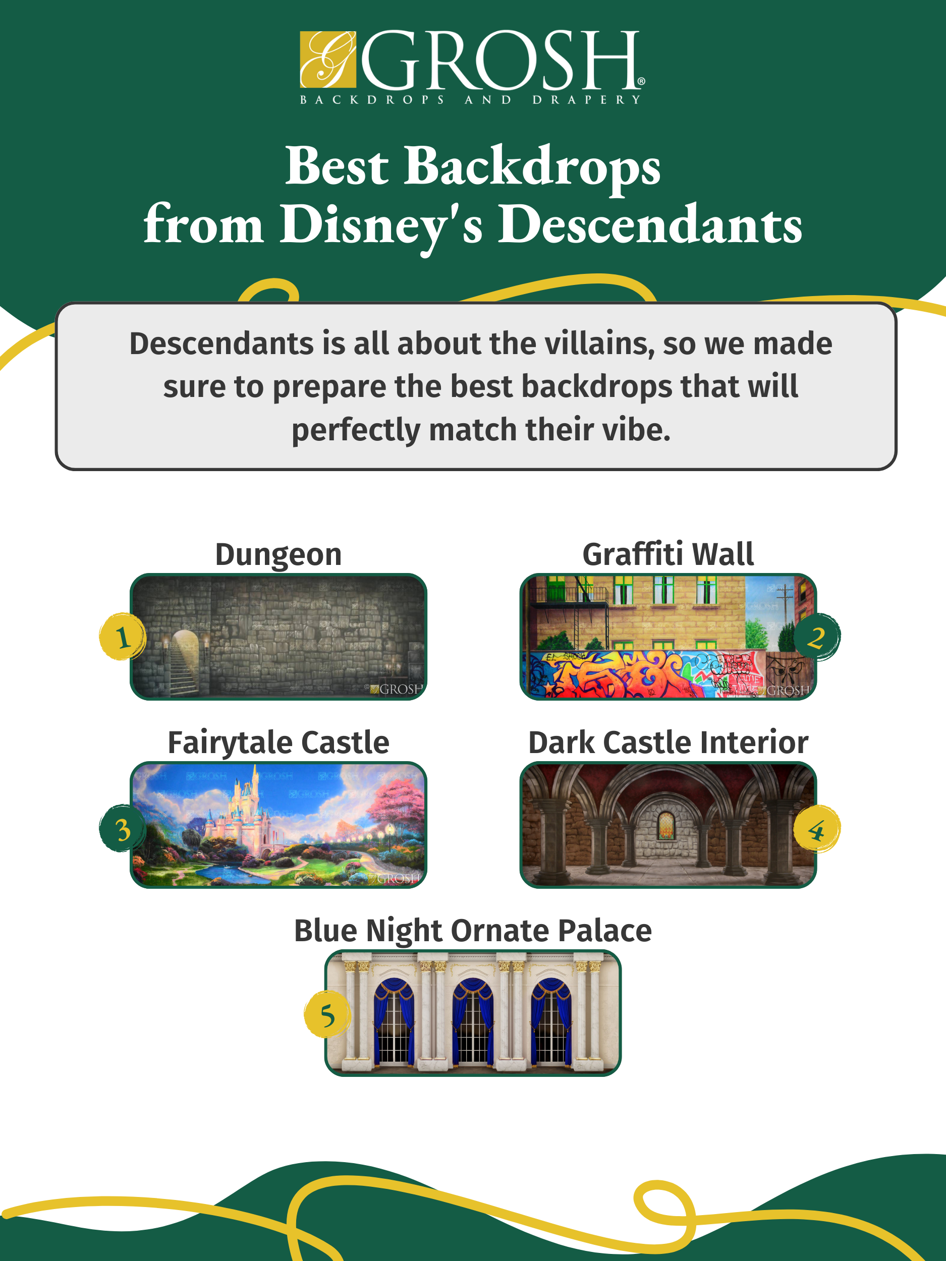 Best Backdrops from Disney's Descendants