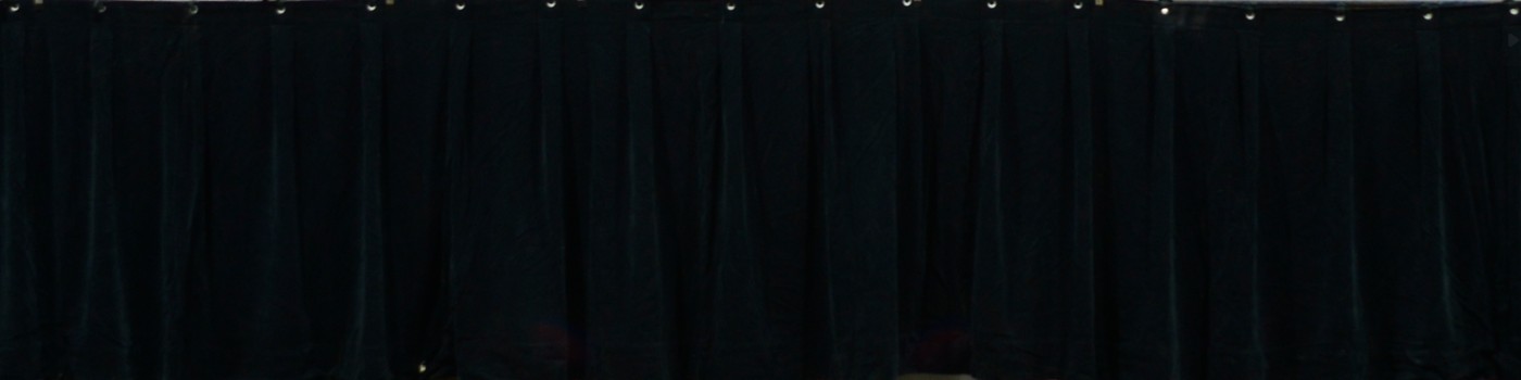 Black Velour Border Backdrop