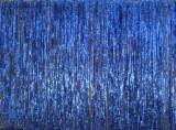 Blue Rain Curtain Backdrop