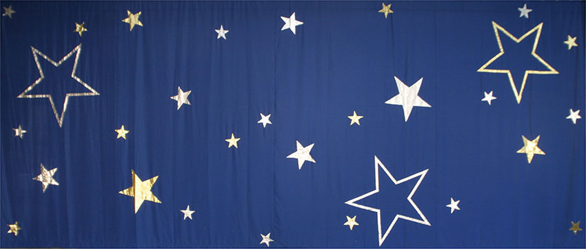 Blue Star Applique backdrop ES7613 1