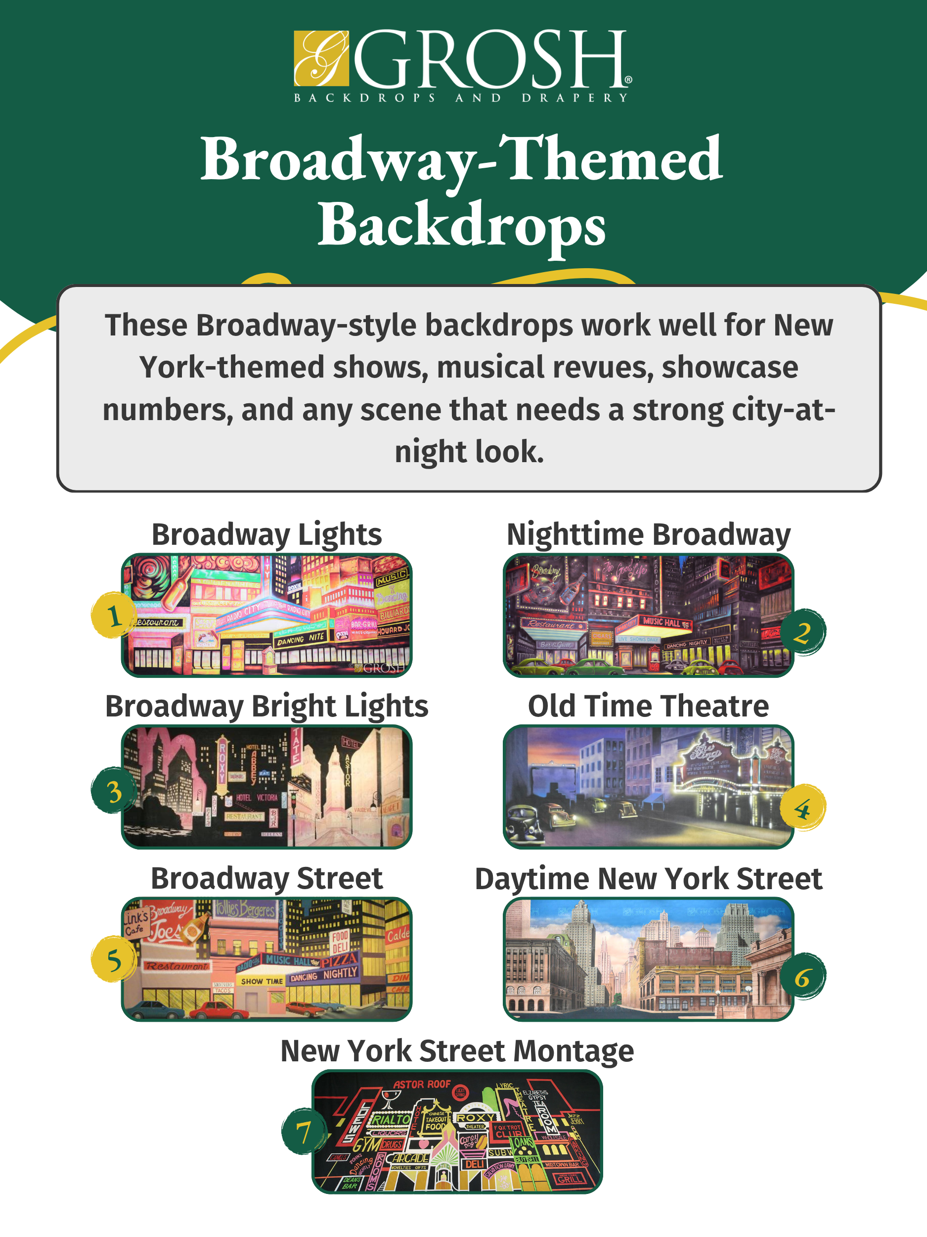 Broadway-Themed Backdrops