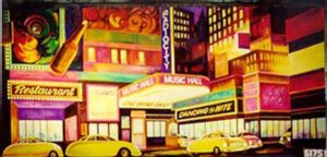 Nighttime Broadway Backdrop