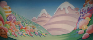Candyland Mountain Backdrop