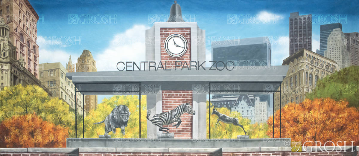 Central Park Zoo Backdrop
