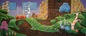 Chocolate Factory Interior Backdrop