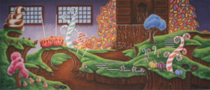 Chocolate Factory Interior Backdrop