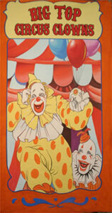 Circus Clown Banner Backdrop