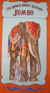Circus Elephant Banner Backdrop