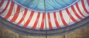 Circus Big Top Interior Backdrop