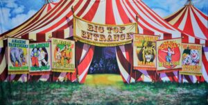 Barnum Circus Tent Backdrop