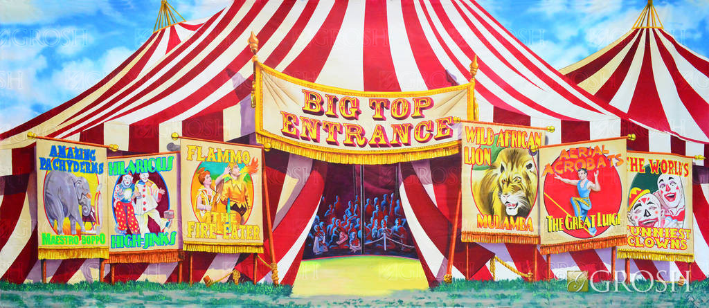 Circus Big Top Backdrop