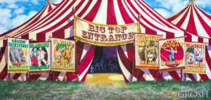 Barnum Circus Tent Backdrop