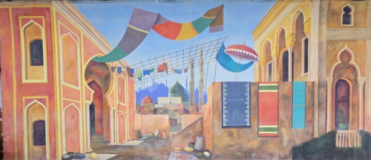 Colorful Arabian Marketplace Backdrop