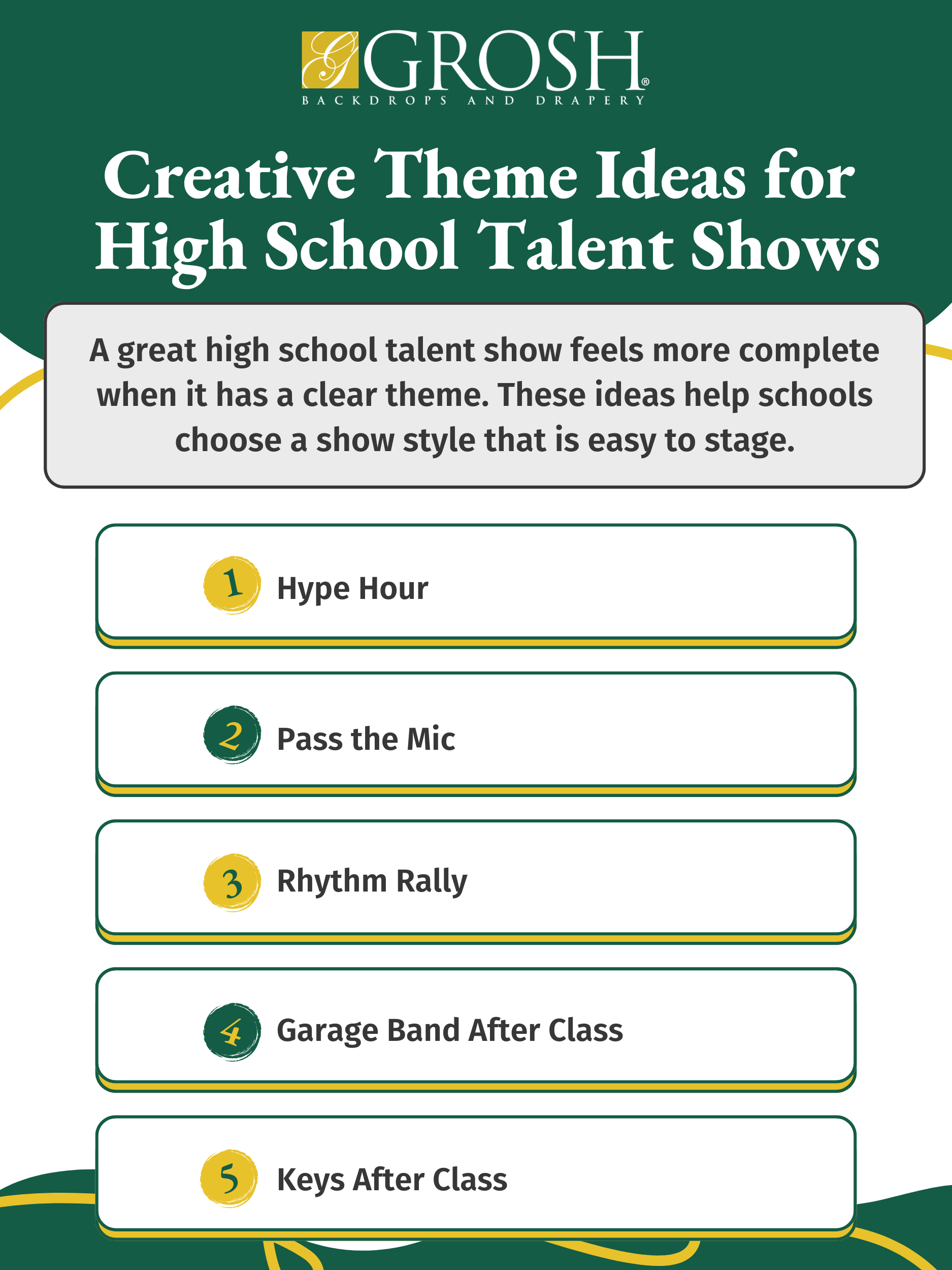 Creative Theme Ideas for High School Talent Shows