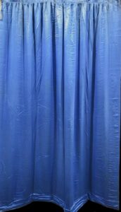 Blue Satin Leg Backdrop