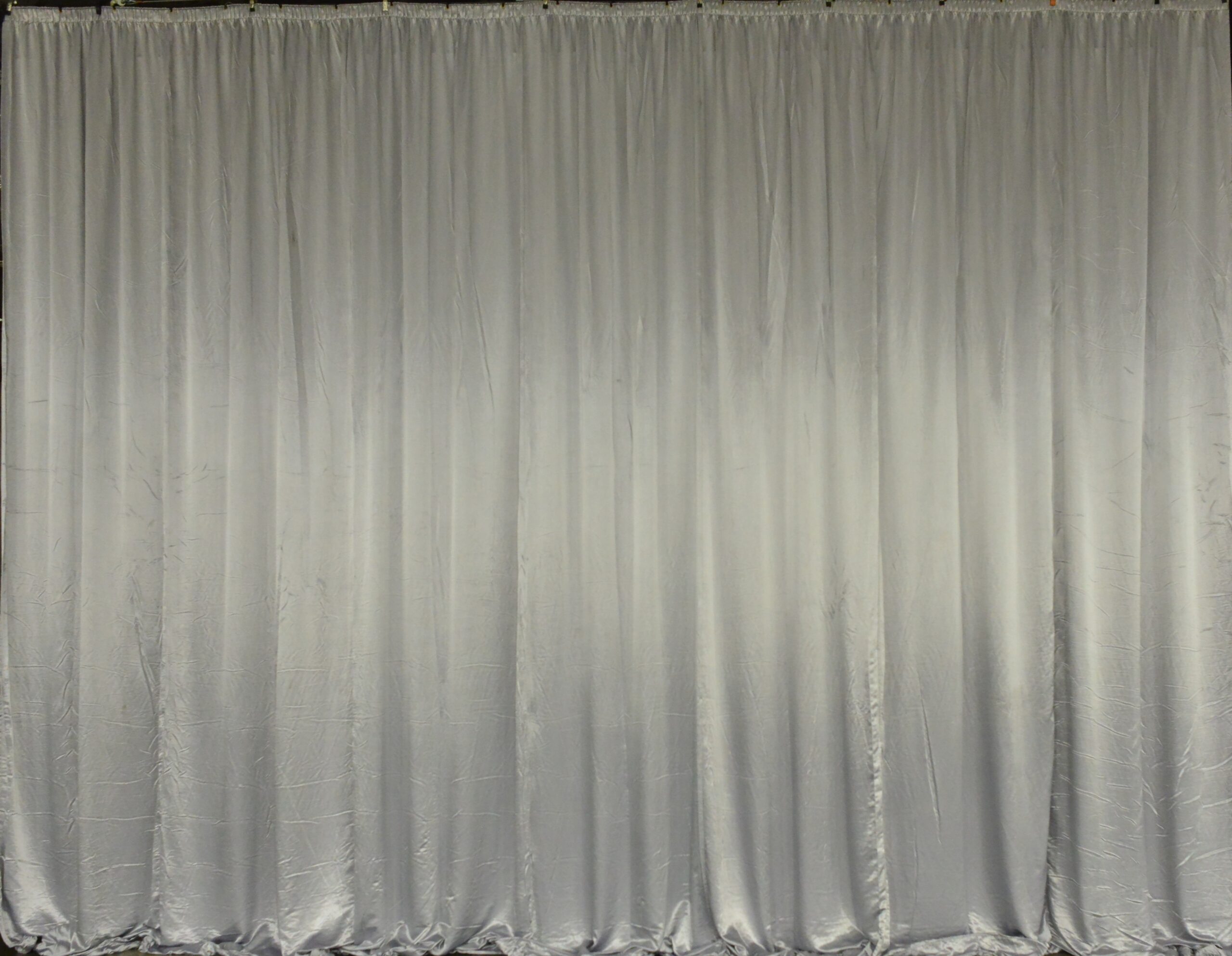 Light Gray Satin Drape Backdrop