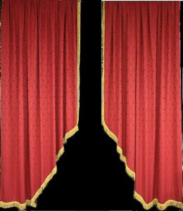 Maroon Damask Leg Set Backdrop