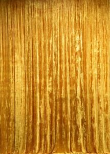 Antique Gold Crushed Velvet Leg Backdrop