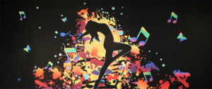 Musical Dancer Silhouette Backdrop