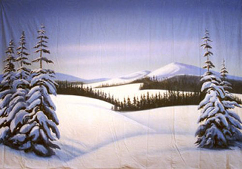 Fresh Snow Landscape Backdrop