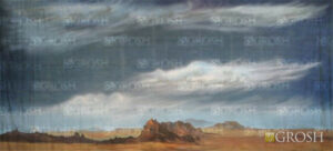 Stormy Desert Landscape Backdrop