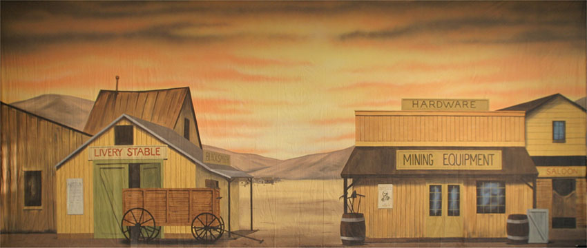 Desert Mining Town backdrop S3096