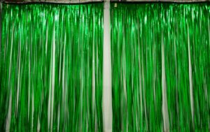 Emerald Green Rain Curtain Set Backdrop