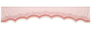 Elegant Pink Parlor Border Backdrop
